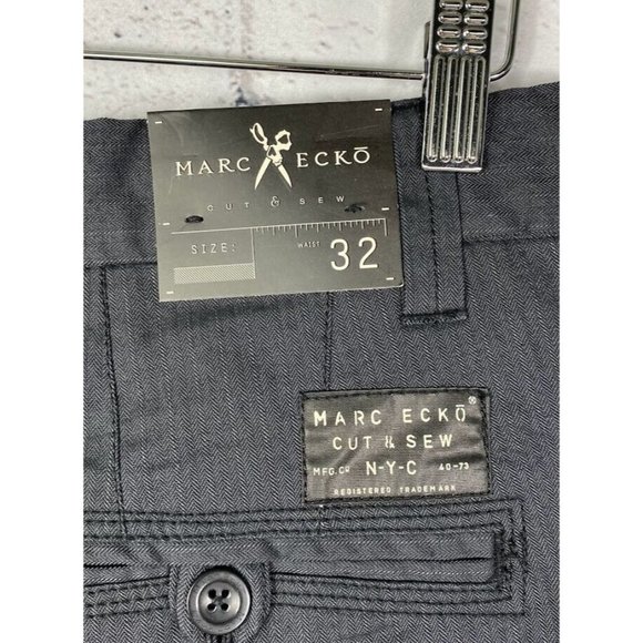 Mens Marc Ecko Chino Shorts Cut & Sew Deadly Threads Charcoal Sz 32 NEW W/ TAGS - Picture 4 of 11